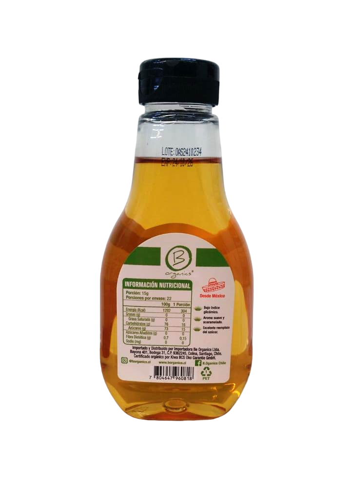 JARABE DE AGAVE BE ORGANICS 330 GRS X 12 UNIDS