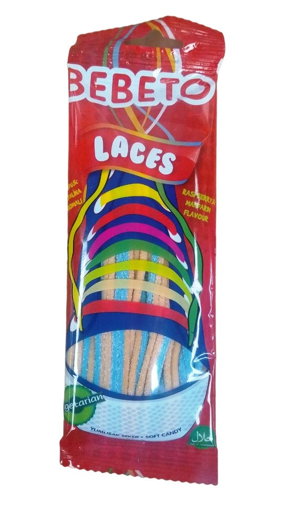 BEBETO TAMY ESPAGUETI FRAMBUESA MANDARINA - LACES -  75 GRS X 12 UNIDS