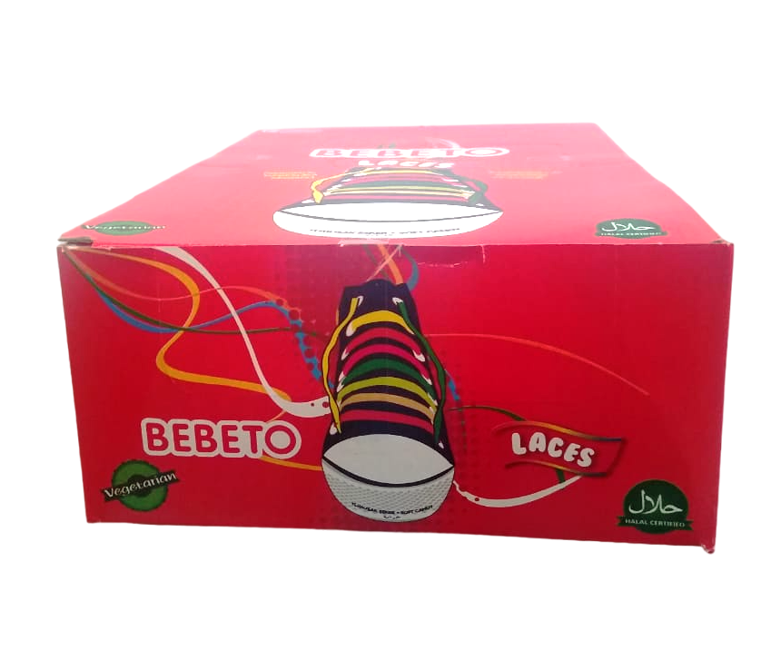 BEBETO TAMY ESPAGUETI FRAMBUESA MANDARINA - LACES -  75 GRS X 12 UNIDS