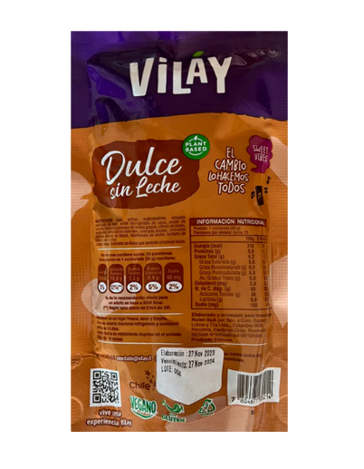 DULCE SIN LECHE ALTERNATIVE VILAY 800 GRS X 14 UNIDS