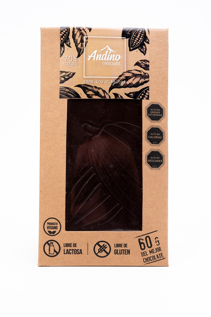 BARRA ANDINO 70% CLASICOS  60 GRS X 10 UNIDS