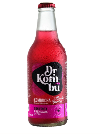 KOMBUCHA BETERRAGA MIX BERRIES HEART BEAT DR KOMBU 330 CC X 12 UNIDS