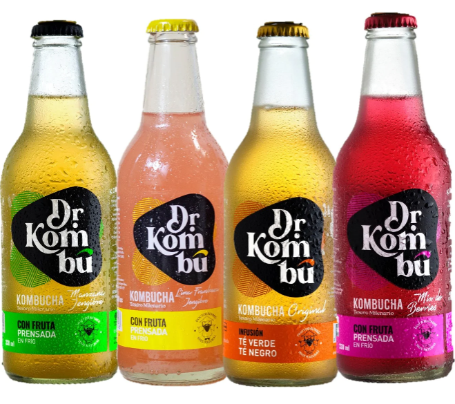 KOMBUCHA SABORES SURTIDO DR KOMBU 330 CC X 12 UNIDS