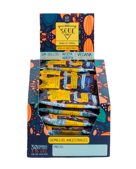 SOUL BAR SEMILLAS ANCESTRALES 30 UNIDS X 35 GRS WILD FOODS