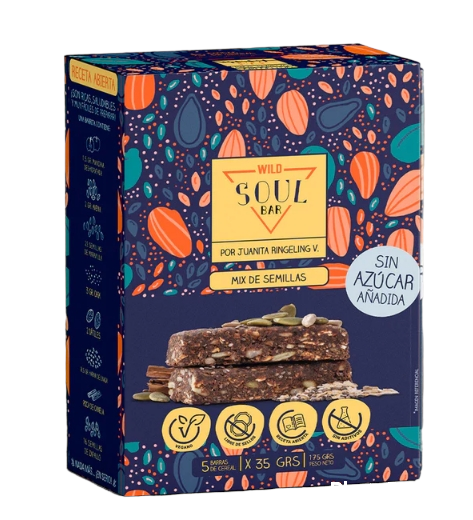 SOUL BAR SEMILLAS ANCESTRALES 5 UNIDS X 35 GRS WILD FOODS