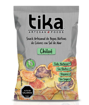 TIKA ARTESAN CHIPS CHILOE 35 GRS X 15 UNIDS