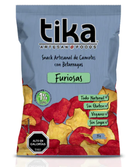 TIKA ARTESAN CHIPS FURIOSAS 35 GRS X 15 UNIDS