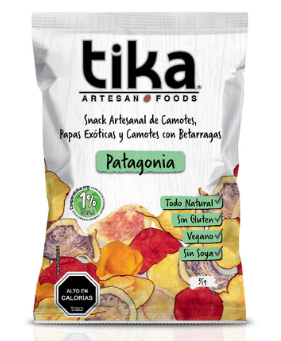TIKA ARTESAN CHIPS PATAGONIA 35 GRS X 15 UNIDS
