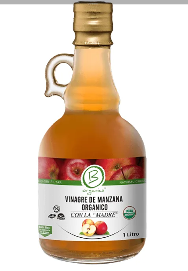 VINAGRE DE MANZANA BE ORGANICS 1 LITRO X 12 UNIDS
