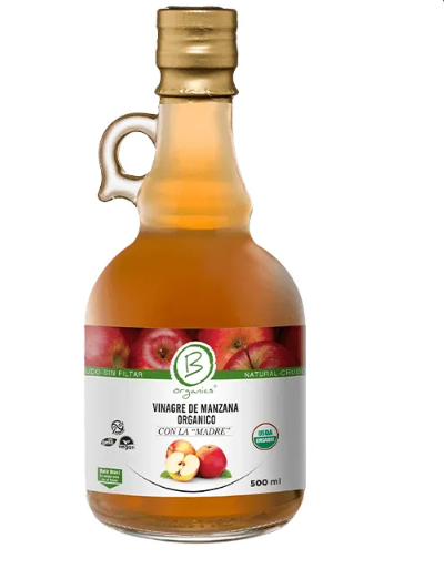 VINAGRE DE MANZANA ORGANICO BE ORGANICS 500 ML X 12 UNIDS
