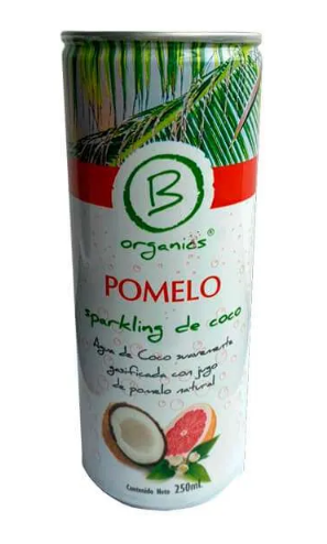 SPARKLING DE COCO POMELO BE ORGANICS 250 ML X 24 UNIDS