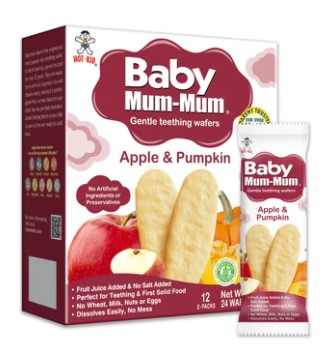 BABY MUM MUM RICE RUSKS MANZANA CALABAZA WW 50 GRS X 12 UNIDS